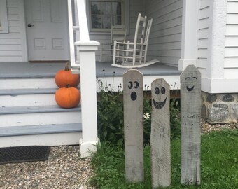 3 halloween ghosts reclaimed rustic pallet wooden ghosts halloween decor - Halloween Home Decorations 3 halloween ghosts reclaimed rustic pallet wooden ghosts halloween decor - Halloween Home Decorations