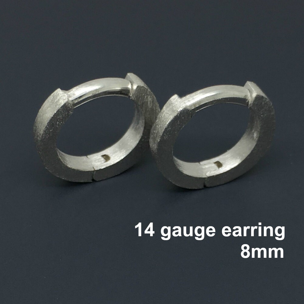 14 gauge hoop earrings silver 14 gauge cartilage earrings 14