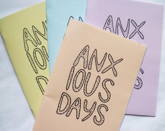 Anxious Days Illustrated Perzine Anxiety Art Zine