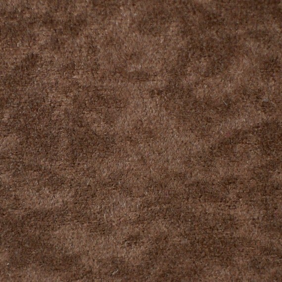 Faux Suede Knit Back Fabric Brown Medium by DartingDogFabric