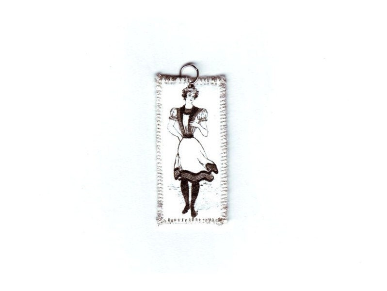 Victorian Bathing Suit Pendant