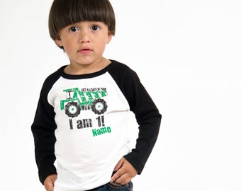 Construction Birthday Shirt - 1st Birthday Raglan Sleeve T-Shirt - Dump Truck Birthday Party - Personalized Shirts - Create a matching set