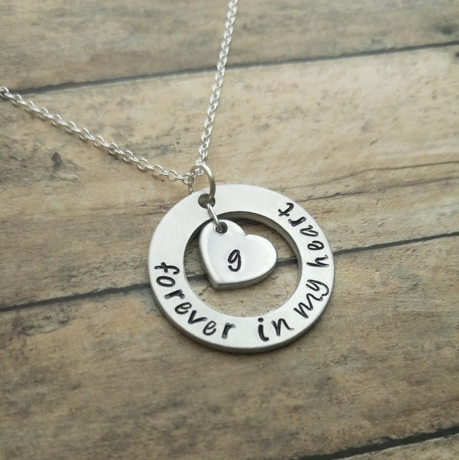 Forever In My Heart Necklace Memory by GracefullyMadeStudio