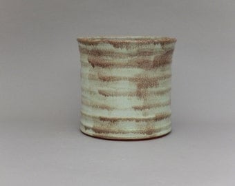Ceramic Kitchen Utensil Holder - Kitchen Caddy - Rustic Pottery Crock