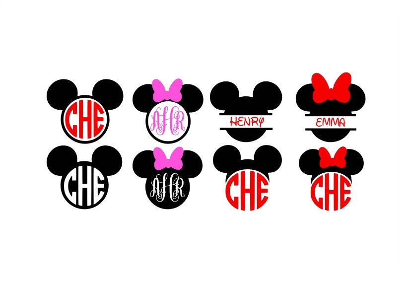 Download Minnie Mouse Monogram Mickey Mouse Monogram Minnie Svg