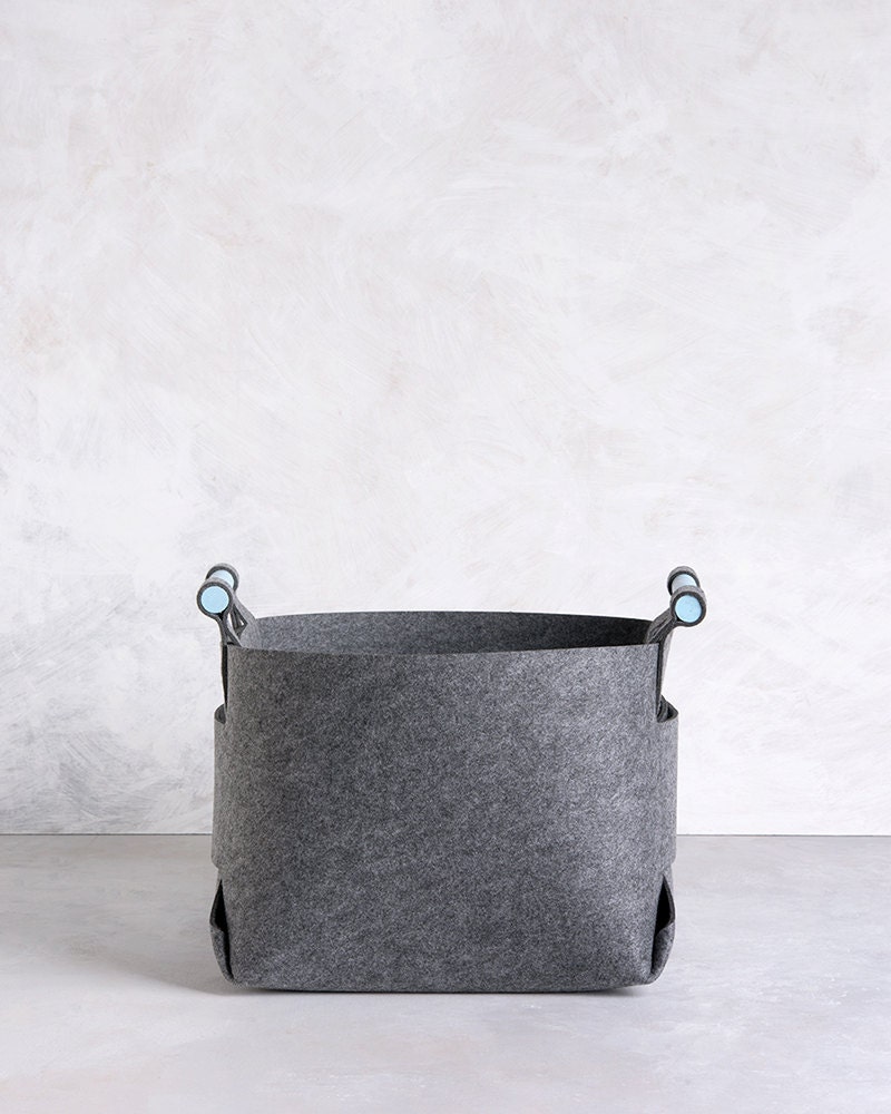 felt toy storage basket