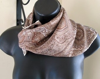 Brown Etro Patterned Bandana Scarf BCNSV-25WT1032 - San Cugat del Vallés