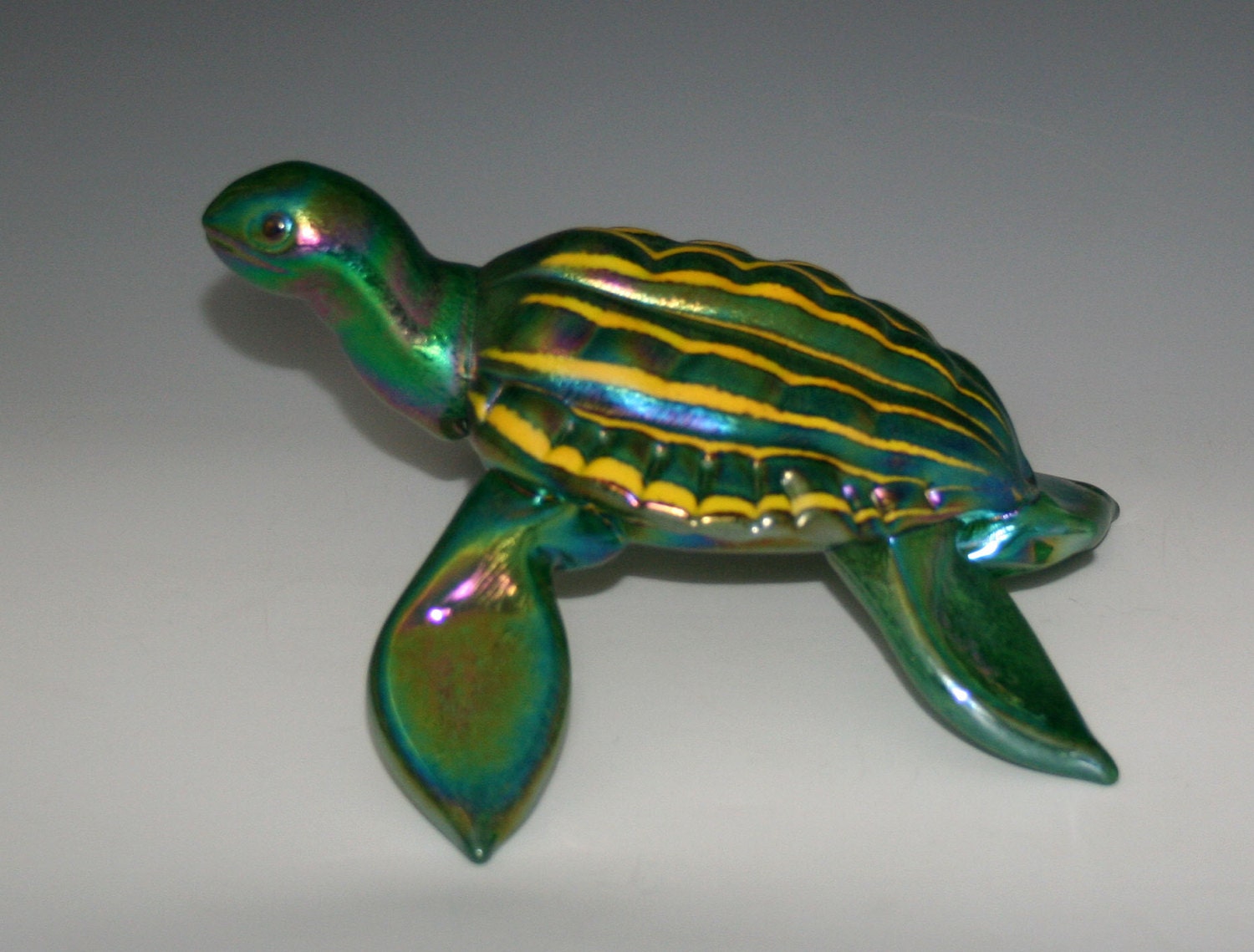 glass blown turtle