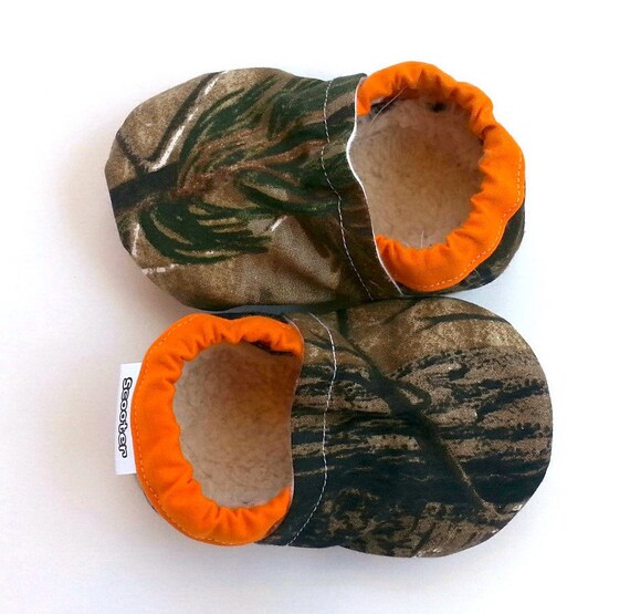 hunters camo baby shoes hunting camo shoes brown and orange