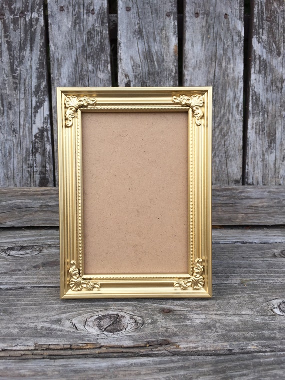 5x7 Picture Frame Gold Ornate4x6 5x7 GoldVintage by ThePaintedLdy