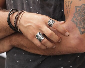 Mens Ring, Personalised Mens Gift, Silver Rings, Boho Rings, Mens Ring Vintage, Mens Ring Silver, Don Biu Mens, Man Ring