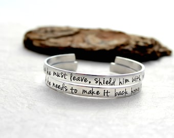 Police Wife Bracelet- Police Officer Prayer - Police Girlfriend - Police Mom - Sheriff Wife Bracelet - Trooper Wife Jewelry - Deputy Wife