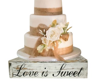 Wood Cake Cupcake Stand Box Country Rustic Wedding Solid Beach Candy Bar Wood Cake Cupcake Stand Box Country Rustic Wedding Solid Beach Candy Bar