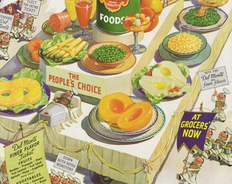 Unique 1930s food ads related items | Etsy