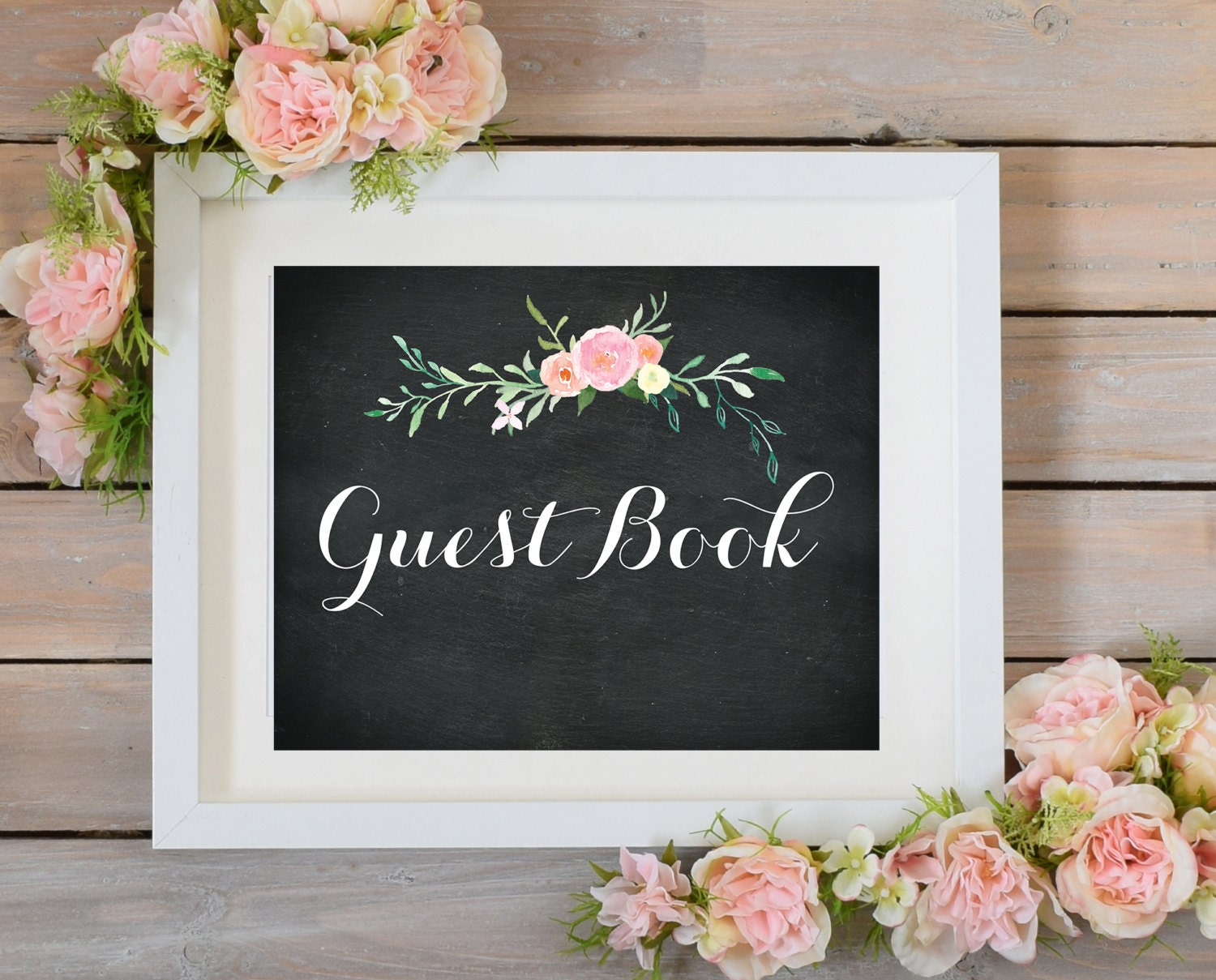 Wedding Guest Book Sign Bridal Shower Ceremony or
