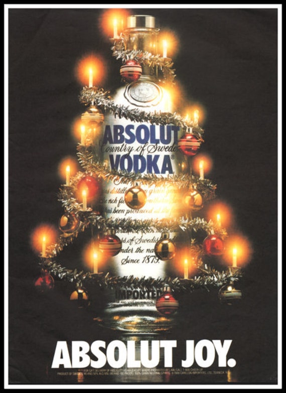 1988 Absolut Vodka vintage print ad Joy with by catchingcanaries