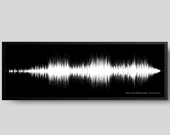 Custom Song Sound Wave Art Print - Any Song, Music Wall Art - Gift for Musician, For Music Lover, DJ Gift Ideas - Ex. Wish You Were Here