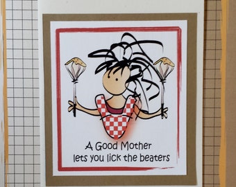 Mother Birthday Card - Funny Mom Birthday Card - Funny Mother Greeting Card - Sassy Mom Birthday Card - Sassy Mother Card and Envelope Set