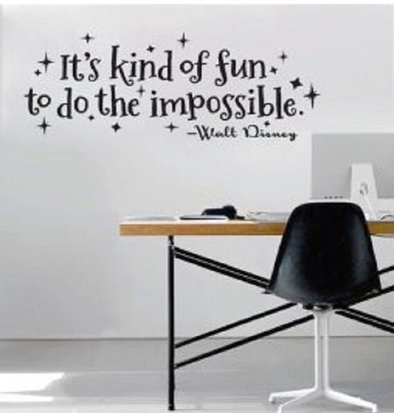 Walt Disney Wall Decal Quote Its Kind of Fun to by 