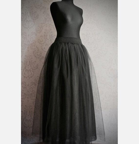 Floor Length Tulle Skirt For Women Tulle Maxi By Myjolodesign 