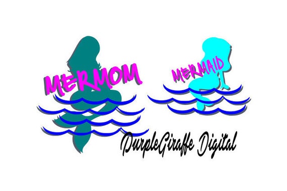 Download Mermom SVG Mermaid Mom SVG Mermaid SVG by MyPurpleGiraffeShop