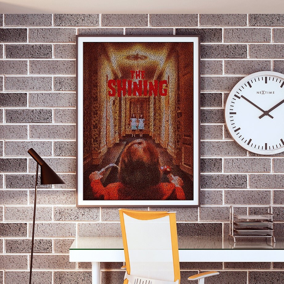 The Shining Typographic Movie Poster Script Print