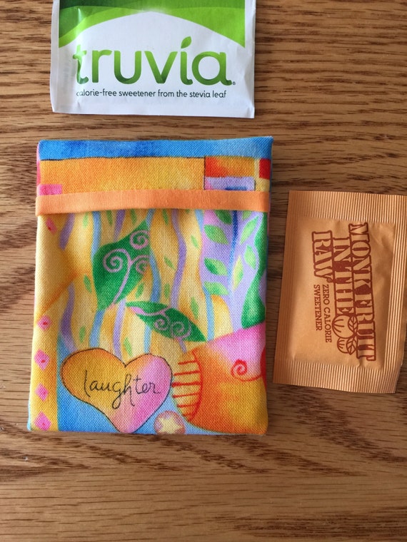 Sugar Packet Holder Travel Case for purse or pocket holder