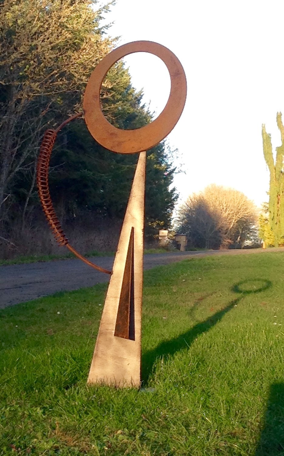 Recycled Metal Outdoor Garden Art Abstract Sculpture