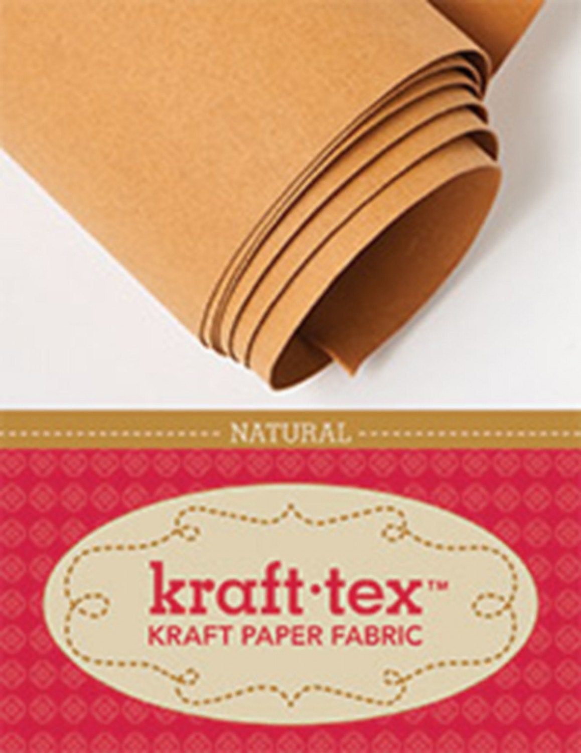 Kraft-Tex 19 x 54 Roll Kraft Paper Fabric Natural