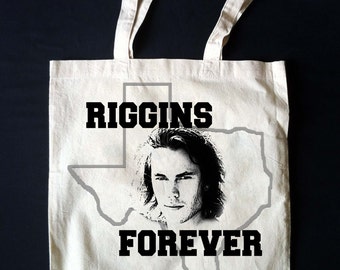 RIGGINS FOREVER!! Tim Riggins Fantasy Dream Tote! Friday Night Lights Texas Forever Canvas Tote Bag Taylor Kitsch **Made To Order**