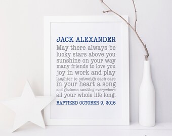 Baptism Printable. Baptism Gift Boy. Baptism Print. Personalized Baptism Gift. Boy Baptism Gift. Christening Boy. Baby Boy Christening Gift.
