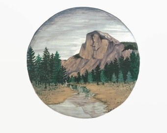 Yosemite Print, Yosemite Painting, Yosemite Art, Mountain Print, Forest Print, River Print, Landscape Painting, Boho Art, Nature Print