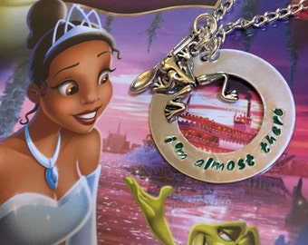 I'm Almost There Tiana Princess and the Frog Necklace