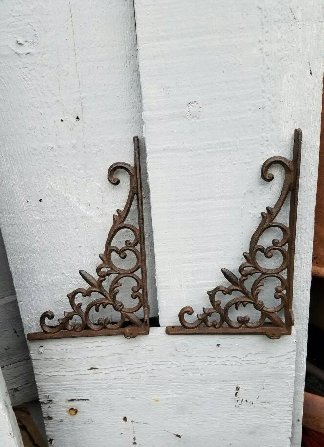 Corner brackets shelf brace iron shelf mount rustic corner