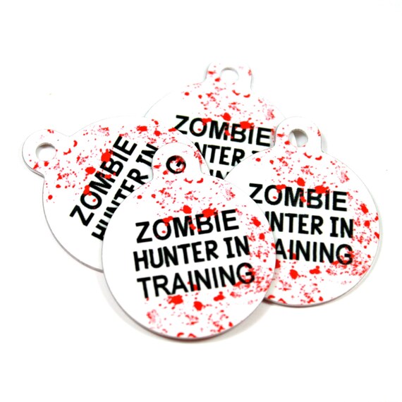 Custom Zombie Dog Pet ID Tag Zombie Hunter in