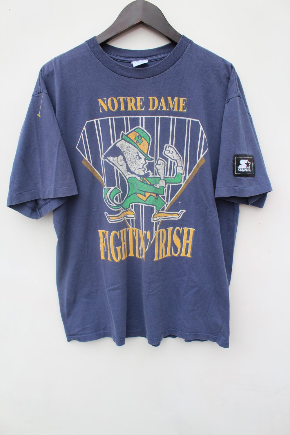 Vintage Notre Dame T-Shirt / Oversized LARGE / Distressed