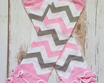 Leggings, Baby Leggings, Toddler Leggings, Girl Leggings, Pink Leggings, Chevron Leggings