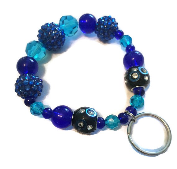 Keychain Bracelet Beaded Keychain Bracelet Key Chain