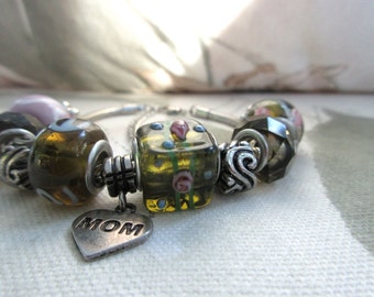 For Mom charm bracelet european style bracelet