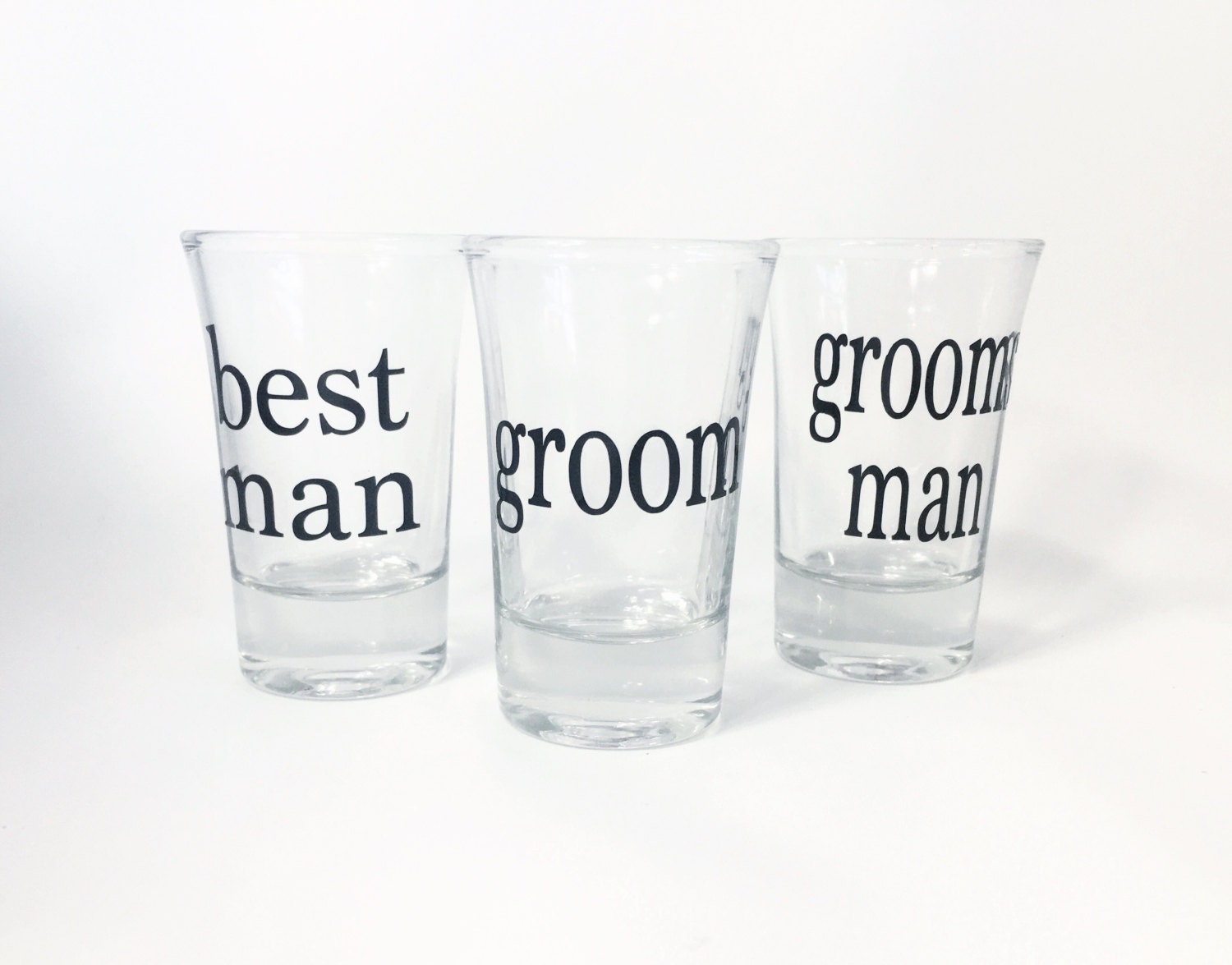 Groomsmen Shot Glasses Bachelor Party Favor by OhLOLAandco
