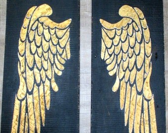 Wooden Angel Wings Wall Decor angel wings decor | etsy Wooden Angel Wings Wall Decor angel wings decor | etsy