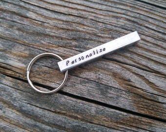 Aluminum Bar Keychain - Four Sided Personalized Bar Keychain | Personalized Keychain | Metal Keychain | Custom Keychain | Aluminum Keychain