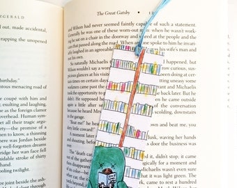Cute bookmark - Colorful - Book lover gift - Library