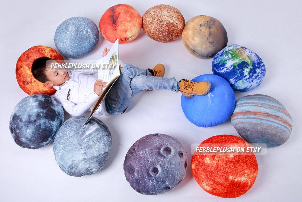 Solar System Pillows Science Gift Floor Cushions Outer