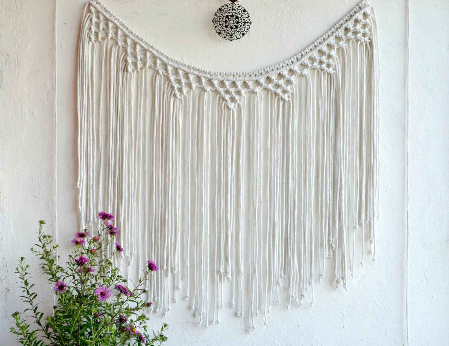 Bohemian Wall Art large macrame wall hanging fiber wall art macrame curtain Bohemian Wall Art large macrame wall hanging fiber wall art macrame curtain