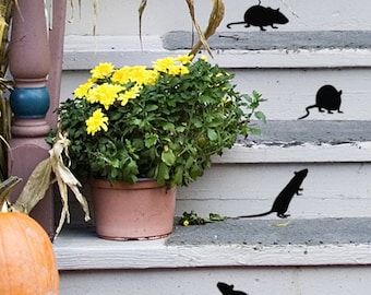 Mouse stickers Mouse decor Mouse wall decal Farmhouse fall decor Door decor Halloween Window decals Kitchen Pantry vinyl decal Mice decals