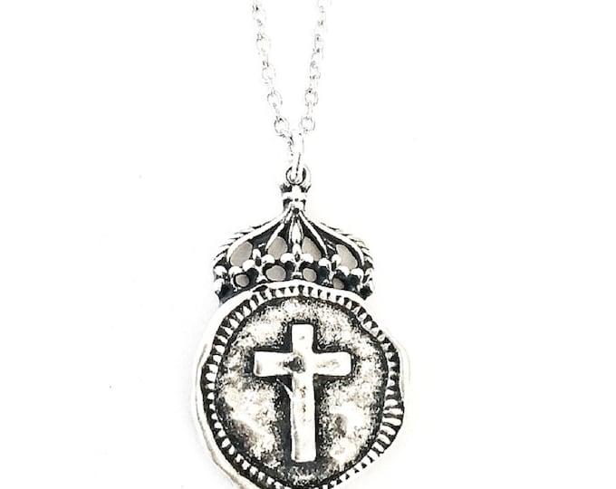 Cross Necklace, Silver Cross Necklace, Silver Cross, Silver Necklace