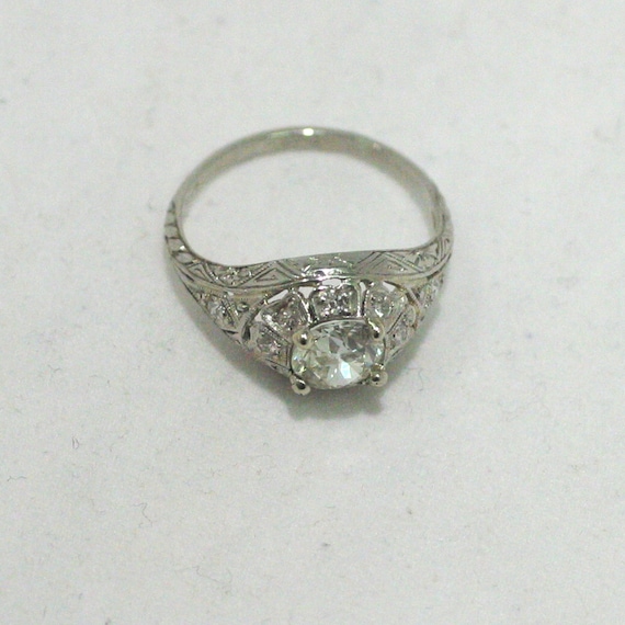 1920's Platinum Engagement Ring