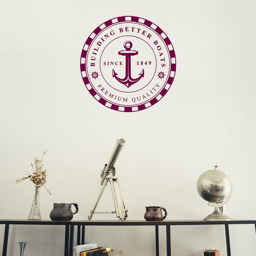 Wall Decal Nautical Style Decal Oceanographer Sailor Wall