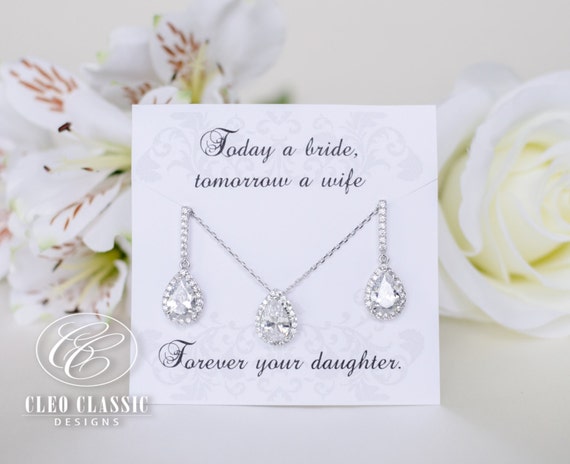 Earring & Pendant Mother of the Bride Set Bridesmaid